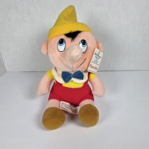 Disney Pinocchio Plush with Yellow Hat and Red Outfit
